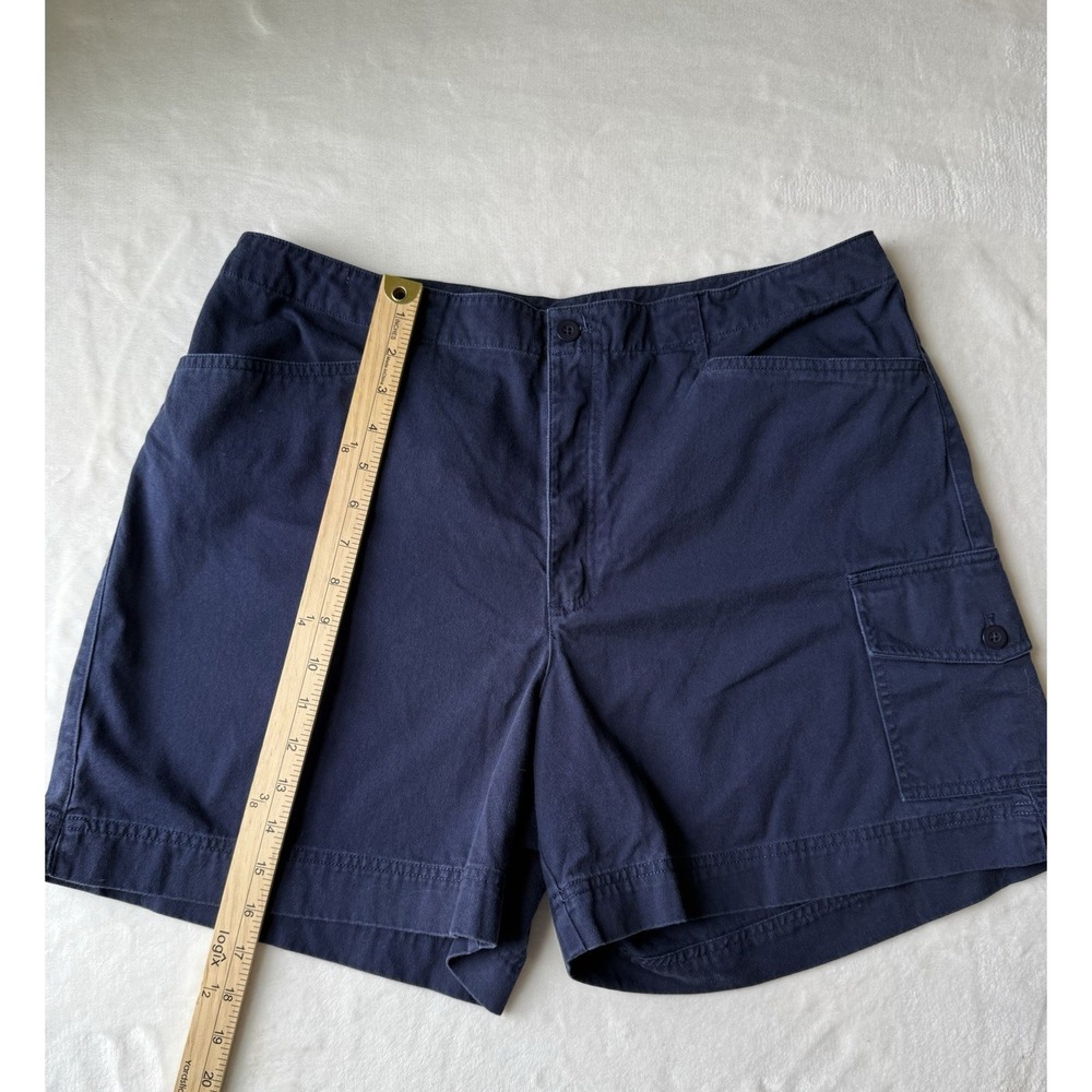 Dressbarn 100% Cotton Size 14 Navy Blue Pocket Chino Shorts - Picture 5 of 7